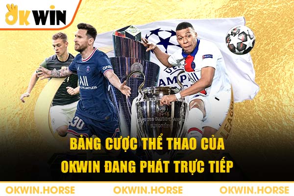 Bảng cược thể thao của Okwin đang phát trực tiếp